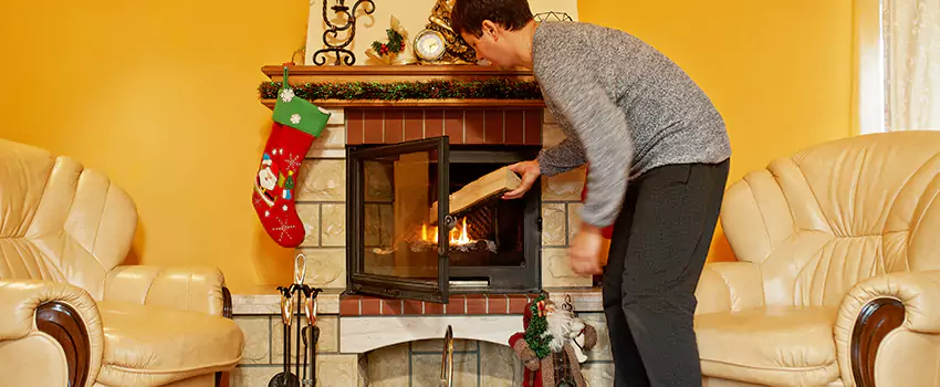 Rusted Metal Fireplace Restoration in Ottawa, Illinois